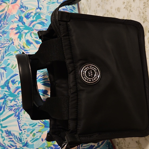 Marc Jacobs Handbags - Marc Jacobs Black Crossbody Tote with Logo Patch